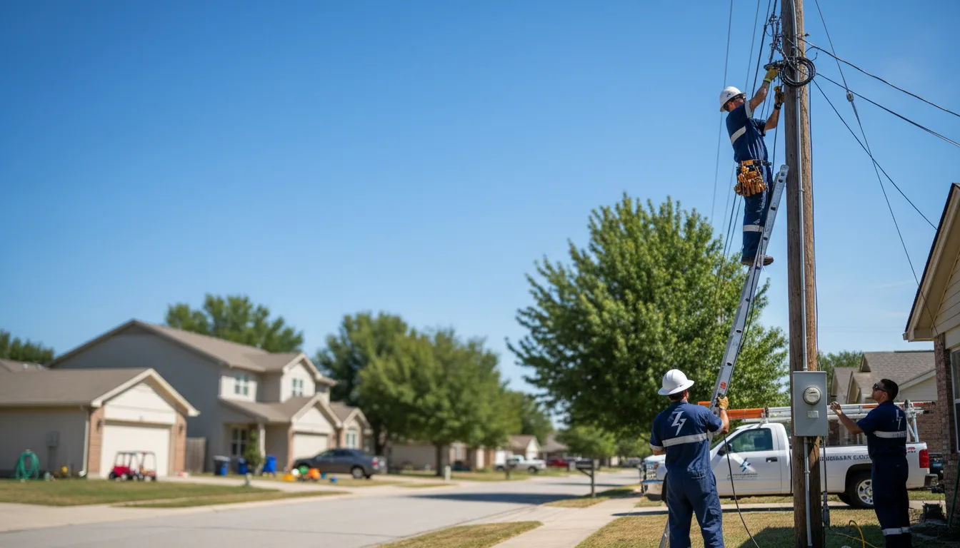Residential electrician providing installation services in Patterson, AR